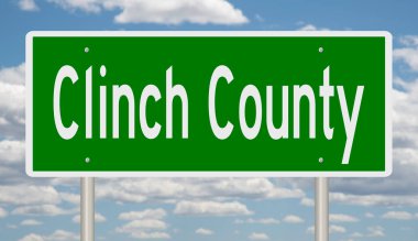 İşaretli yeşil 3D otoyol