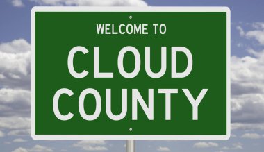 İşaretli yeşil 3D otoyol