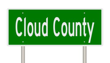 İşaretli yeşil 3D otoyol