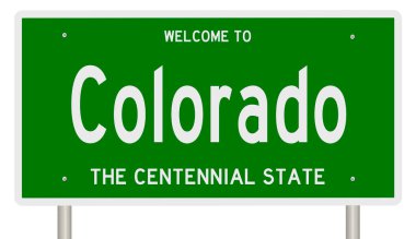 İşaretli yeşil 3D otoyol