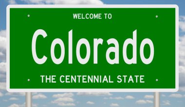 İşaretli yeşil 3D otoyol