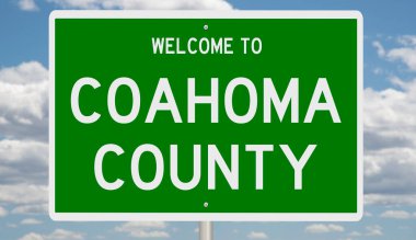 İşaretli yeşil 3D otoyol