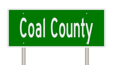 İşaretli yeşil 3D otoyol