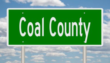 İşaretli yeşil 3D otoyol