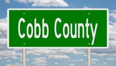 İşaretli yeşil 3D otoyol