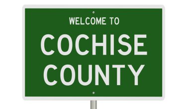 İşaretli yeşil 3D otoyol