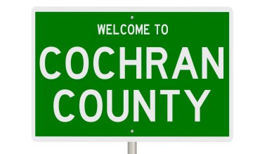 İşaretli yeşil 3D otoyol