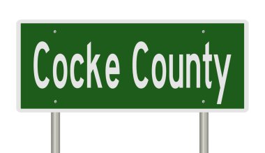 İşaretli yeşil 3D otoyol