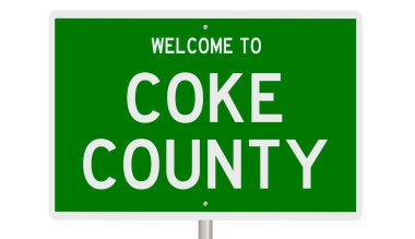 İşaretli yeşil 3D otoyol