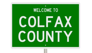 İşaretli yeşil 3D otoyol