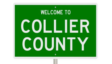 İşaretli yeşil 3D otoyol