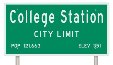 İşaretli yeşil 3D otoyol