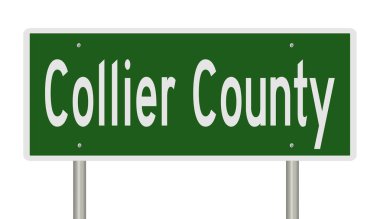 İşaretli yeşil 3D otoyol