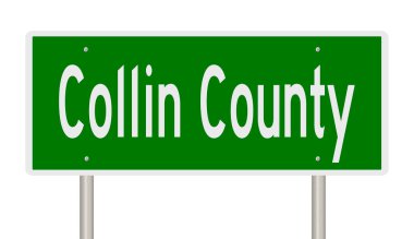 İşaretli yeşil 3D otoyol