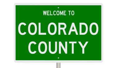 İşaretli yeşil 3D otoyol