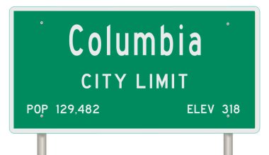 İşaretli yeşil 3D otoyol