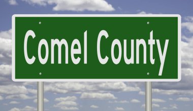 İşaretli yeşil 3D otoyol