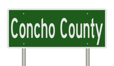 İşaretli yeşil 3D otoyol