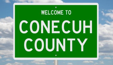 İşaretli yeşil 3D otoyol