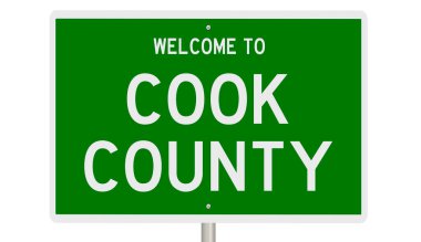 İşaretli yeşil 3D otoyol