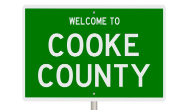 İşaretli yeşil 3D otoyol