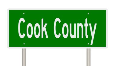 İşaretli yeşil 3D otoyol