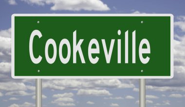 İşaretli yeşil 3D otoyol