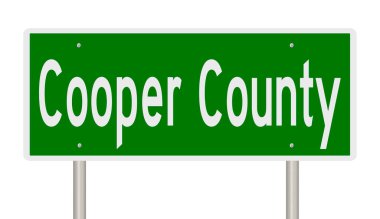 İşaretli yeşil 3D otoyol