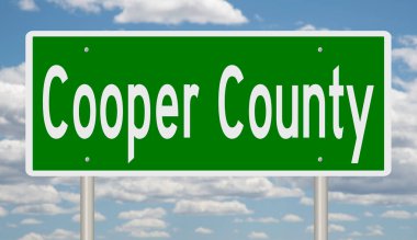 İşaretli yeşil 3D otoyol