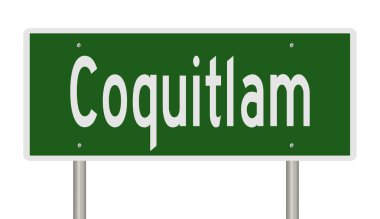 İşaretli yeşil 3D otoyol