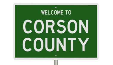 İşaretli yeşil 3D otoyol