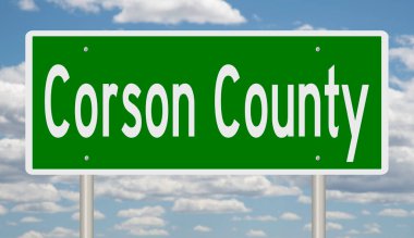 İşaretli yeşil 3D otoyol