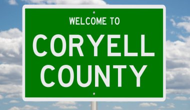 İşaretli yeşil 3D otoyol