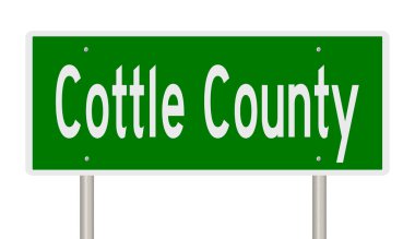 İşaretli yeşil 3D otoyol