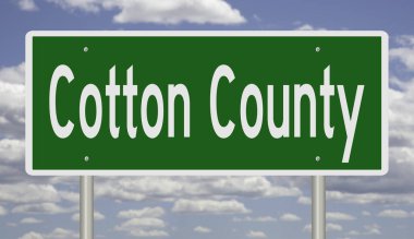 İşaretli yeşil 3D otoyol