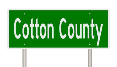 İşaretli yeşil 3D otoyol