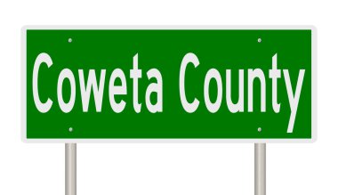 İşaretli yeşil 3D otoyol