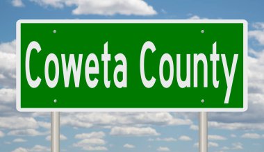 İşaretli yeşil 3D otoyol