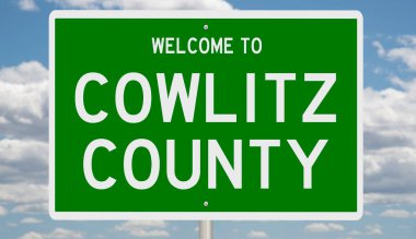 İşaretli yeşil 3D otoyol