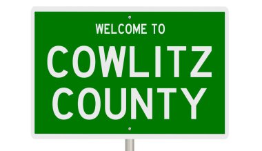 İşaretli yeşil 3D otoyol