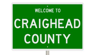 İşaretli yeşil 3D otoyol