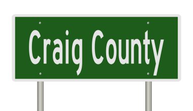 İşaretli yeşil 3D otoyol