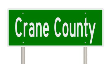 İşaretli yeşil 3D otoyol