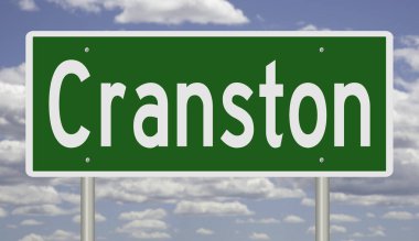 İşaretli yeşil 3D otoyol