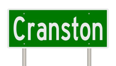 İşaretli yeşil 3D otoyol