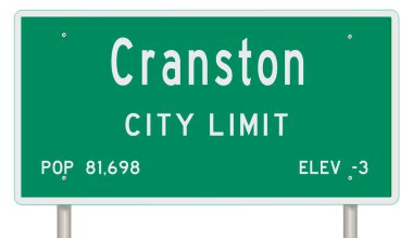 İşaretli yeşil 3D otoyol