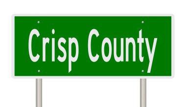 İşaretli yeşil 3D otoyol