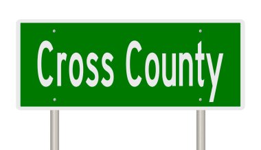 İşaretli yeşil 3D otoyol