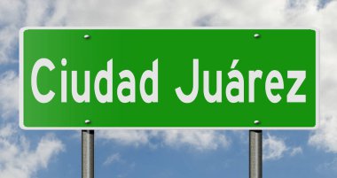 İşaretli yeşil 3D otoyol