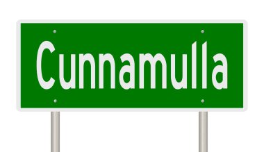 İşaretli yeşil 3D otoyol